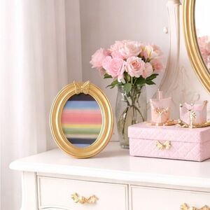 🌸✨ Gold Butterfly Oval Picture Frame – Vintage Inspired Decor ✨🌸